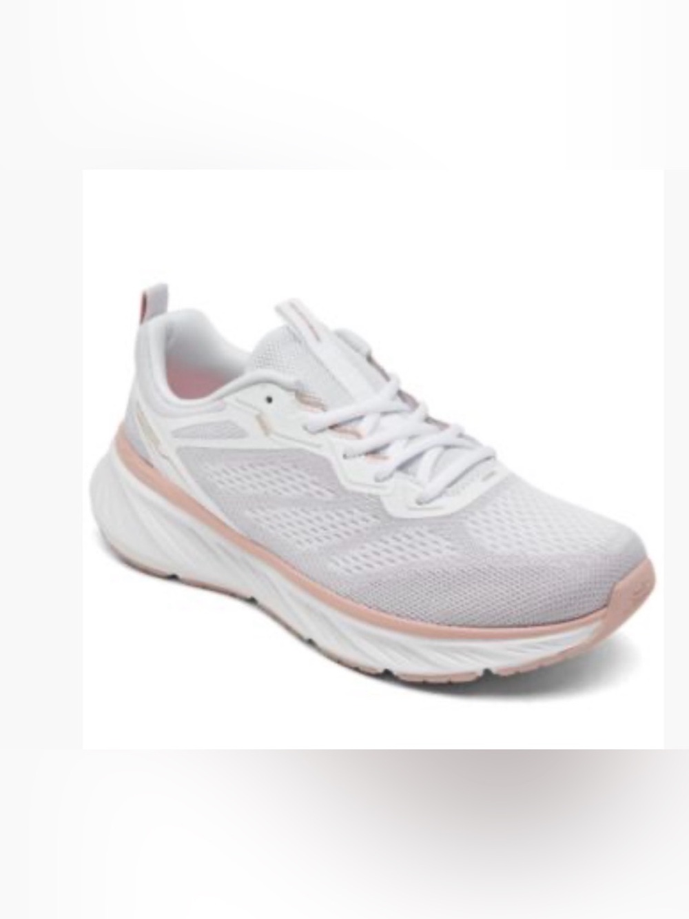 Sckechers Light Gray and Pink Women's Athletic Trainers size 8